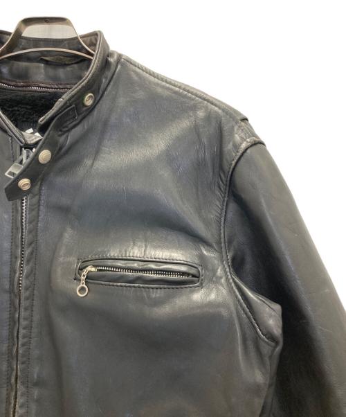 Schott（ショット）Schott (ショット) 641 シングルライダースジャケット ブラック サイズ:42の古着・服飾アイテム