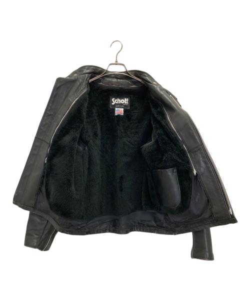 Schott（ショット）Schott (ショット) 641 シングルライダースジャケット ブラック サイズ:42の古着・服飾アイテム