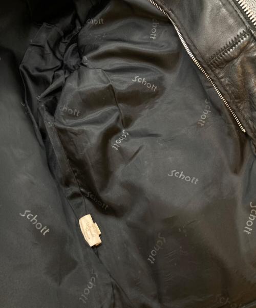 Schott（ショット）Schott (ショット) 641 シングルライダースジャケット ブラック サイズ:42の古着・服飾アイテム