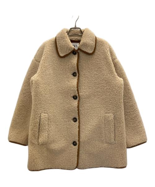 ZARA（ザラ）ZARA (ザラ) ボアジャケット ベージュ サイズ:XSの古着・服飾アイテム