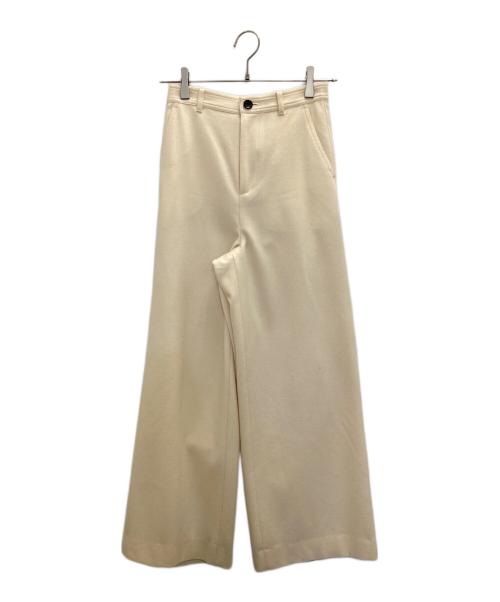 MACPHEE（マカフィー）MACPHEE (マカフィー) ウールフランネル ワイドパンツ アイボリー サイズ:SIZE 32の古着・服飾アイテム