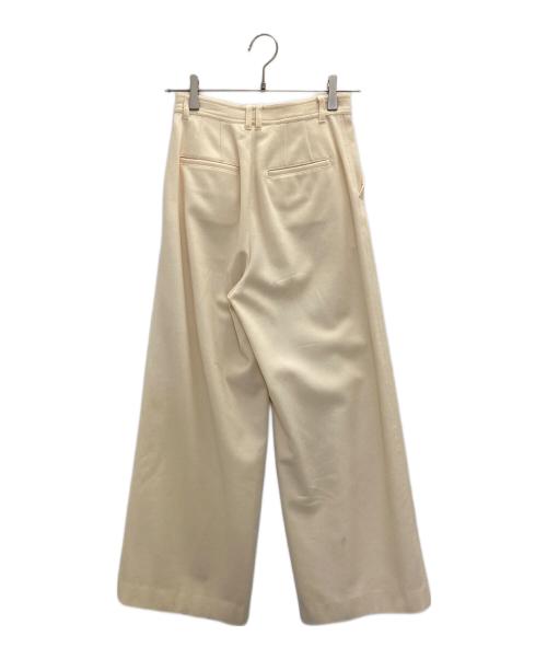 MACPHEE（マカフィー）MACPHEE (マカフィー) ウールフランネル ワイドパンツ アイボリー サイズ:SIZE 32の古着・服飾アイテム