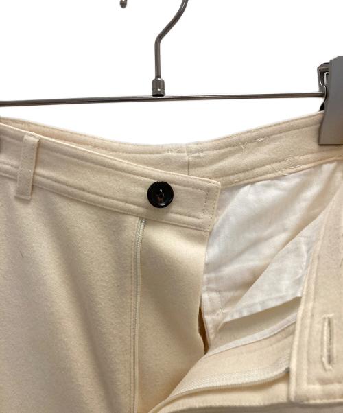 MACPHEE（マカフィー）MACPHEE (マカフィー) ウールフランネル ワイドパンツ アイボリー サイズ:SIZE 32の古着・服飾アイテム