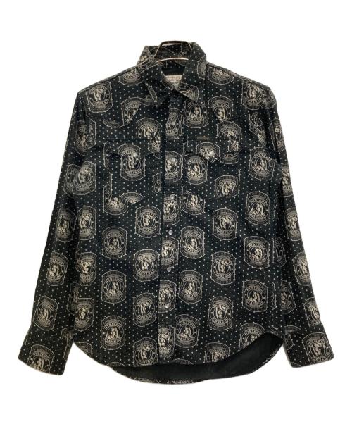 Hysteric Glamour（ヒステリックグラマー）Hysteric Glamour (ヒステリックグラマー) 総柄ウエスタンシャツ ブラック サイズ:Sの古着・服飾アイテム