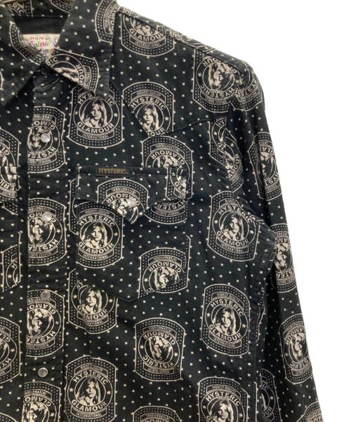 Hysteric Glamour（ヒステリックグラマー）Hysteric Glamour (ヒステリックグラマー) 総柄ウエスタンシャツ ブラック サイズ:Sの古着・服飾アイテム