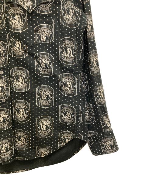 Hysteric Glamour（ヒステリックグラマー）Hysteric Glamour (ヒステリックグラマー) 総柄ウエスタンシャツ ブラック サイズ:Sの古着・服飾アイテム