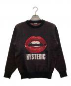 Hysteric Glamourヒステリックグラマー）の古着「LIPジャカード プルオーバー」｜ブラック