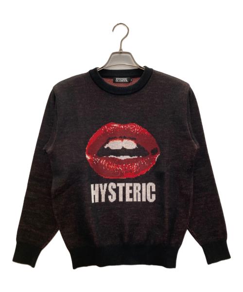 Hysteric Glamour（ヒステリックグラマー）Hysteric Glamour (ヒステリックグラマー) LIPジャカード プルオーバー ブラック サイズ:Sの古着・服飾アイテム