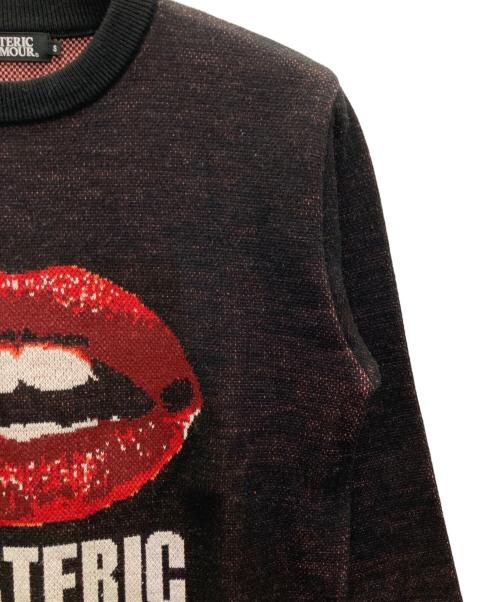 Hysteric Glamour（ヒステリックグラマー）Hysteric Glamour (ヒステリックグラマー) LIPジャカード プルオーバー ブラック サイズ:Sの古着・服飾アイテム
