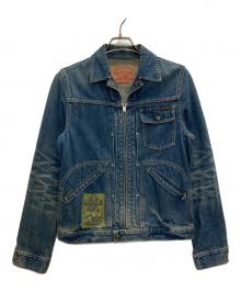 Hysteric Glamour（ヒステリックグラマー）の古着「ジップアップデニムジャケット」｜ブラック