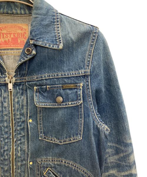 Hysteric Glamour（ヒステリックグラマー）Hysteric Glamour (ヒステリックグラマー) ジップアップデニムジャケット ブラック サイズ:Sの古着・服飾アイテム