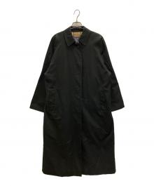 Burberry's（バーバリーズ）の古着「裏ノバチェックステンカラーコート」｜ブラック×ベージュ