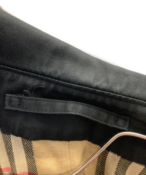 Burberry's（バーバリーズ）Burberry's (バーバリーズ) 裏ノバチェックステンカラーコート ブラック×ベージュ サイズ:表記なしの古着・服飾アイテム