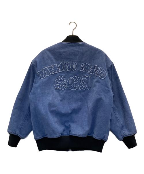 WIND AND SEA（ウィンダンシー）WIND AND SEA (ウィンダンシー) WASH CANVAS JACKET ブルー サイズ:Lの古着・服飾アイテム