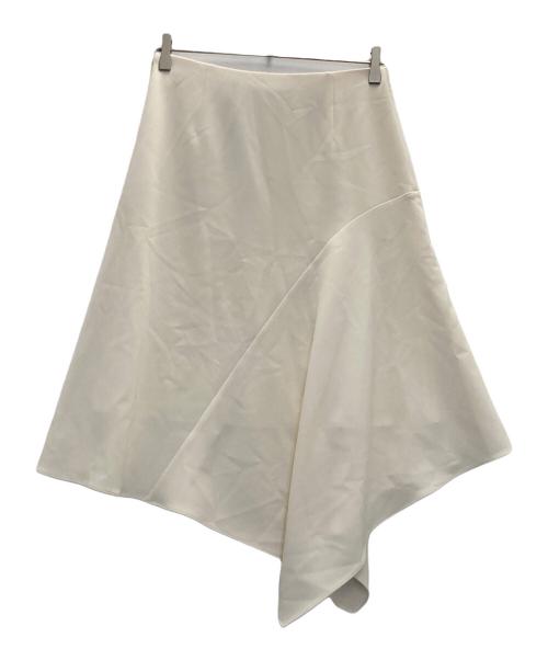 theory（セオリー）theory (セオリー) Admiral Crepe Panel Drape Skirt ホワイト サイズ:SIZE2 未使用品の古着・服飾アイテム