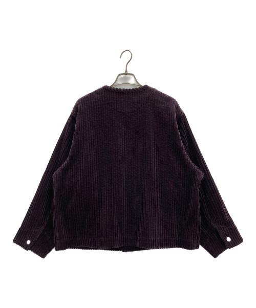 TOURNON（トゥルノン）TOURNON (トゥルノン) コーデュロイVネックジャケット バイオレット サイズ:FREEの古着・服飾アイテム