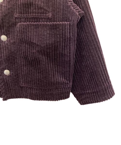TOURNON（トゥルノン）TOURNON (トゥルノン) コーデュロイVネックジャケット バイオレット サイズ:FREEの古着・服飾アイテム