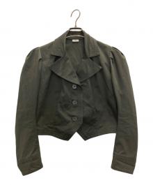 PAN（パン）の古着「ORGANIC COTTON TWILL PUFF BLOUSE」｜ブラック