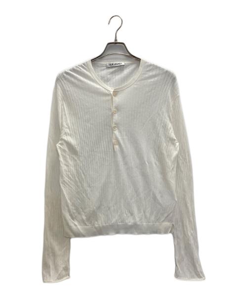 OUR LEGACY（アワーレガシー）OUR LEGACY (アワーレガシー) Fine Henley ホワイト サイズ:44の古着・服飾アイテム