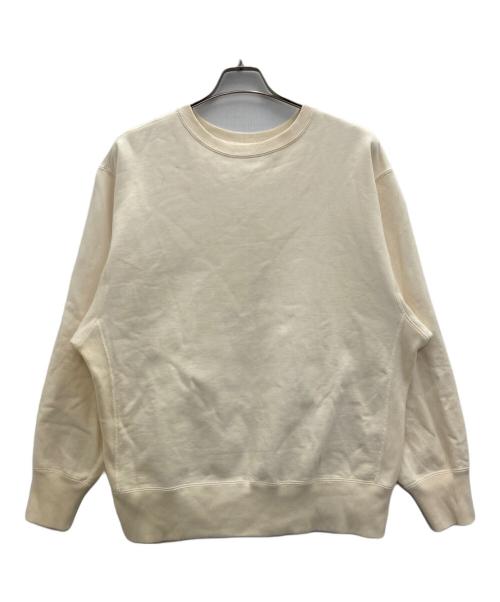 CIOTA（シオタ）CIOTA (シオタ) スビンコットン吊り裏毛起毛クルーネック スウェットシャツ ベージュ サイズ:SIZE 6の古着・服飾アイテム
