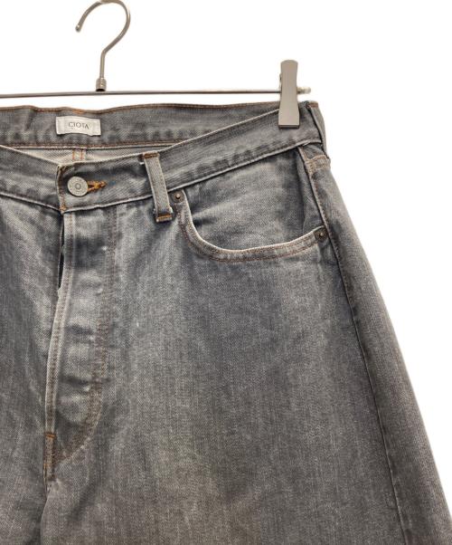 CIOTA（シオタ）CIOTA (シオタ) スビンコットン 13,5oz ストレートデニム グレー サイズ:32の古着・服飾アイテム