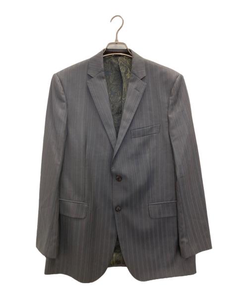 ETRO（エトロ）ETRO (エトロ) ストライプセットアップスーツ グレー サイズ:52の古着・服飾アイテム