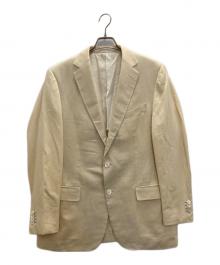 ERMENEGILDO ZEGNA（エルメネジルド・ゼニア）の古着「リネンコットンテーラードジャケット」｜ベージュ