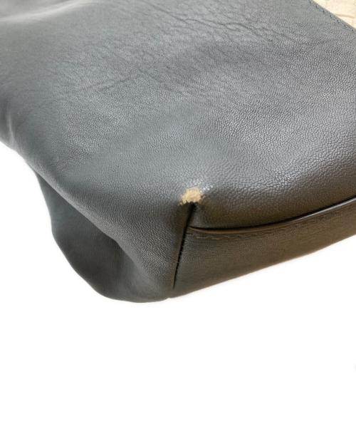 BOTTEGA VENETA（ボッテガベネタ）BOTTEGA VENETA (ボッテガベネタ) 2WAY イントレチャートトートバッグ グレー×ホワイトの古着・服飾アイテム