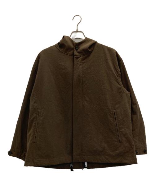STILL BY HAND（スティルバイハンド）STILL BY HAND (スティルバイハンド) ナイロンオックスフードブルゾン ブラウン サイズ:SIZE46の古着・服飾アイテム