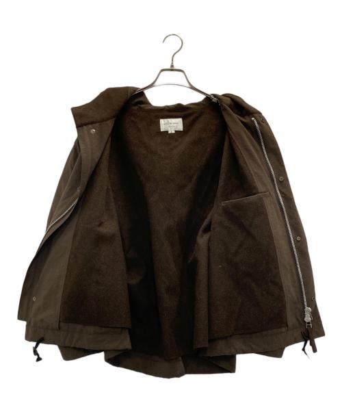 STILL BY HAND（スティルバイハンド）STILL BY HAND (スティルバイハンド) ナイロンオックスフードブルゾン ブラウン サイズ:SIZE46の古着・服飾アイテム