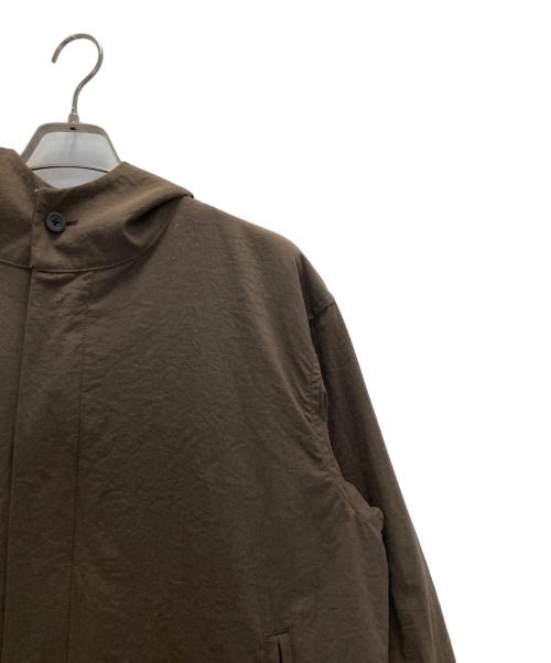 STILL BY HAND（スティルバイハンド）STILL BY HAND (スティルバイハンド) ナイロンオックスフードブルゾン ブラウン サイズ:SIZE46の古着・服飾アイテム
