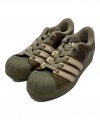 adidasアディダス）の古着「レザースニーカー」｜ブラウン×グリーン