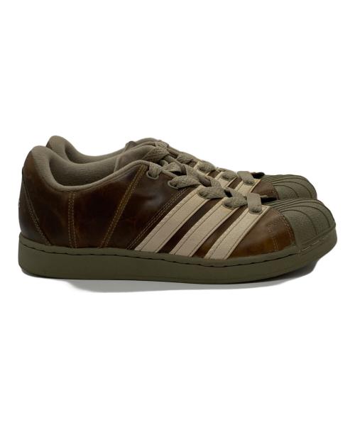 adidas（アディダス）adidas (アディダス) レザースニーカー ブラウン×グリーン サイズ:29㎝の古着・服飾アイテム