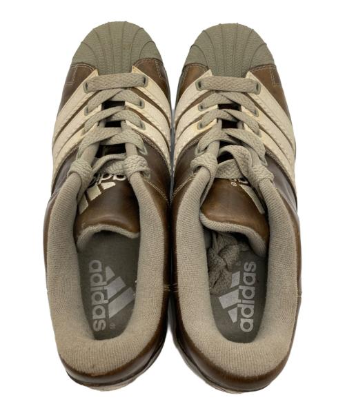adidas（アディダス）adidas (アディダス) レザースニーカー ブラウン×グリーン サイズ:29㎝の古着・服飾アイテム