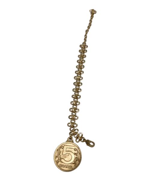 CHANEL（シャネル）CHANEL (シャネル) マドモアゼルコインブレスレット ゴールド サイズ:表記無しの古着・服飾アイテム