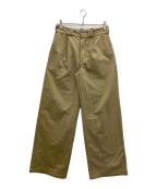 ok.soon×Dickiesオクスン×ディッキーズ）の古着「コラボ2タックパンツ」｜ベージュ