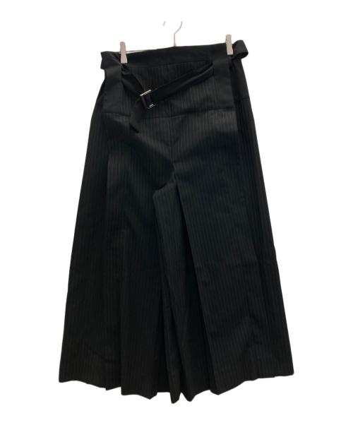 LIMI feu（リミフゥ）LIMI feu (リミフゥ) ベルトデザインウールパンツ ネイビー サイズ:Sの古着・服飾アイテム