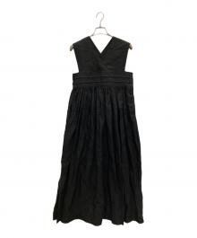 HYKE（ハイク）の古着「LINEN MAXI DRESS」｜ブラック