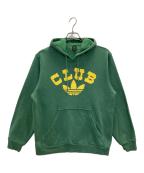 adidasアディダス）の古着「ロゴプリントパーカー」｜グリーン