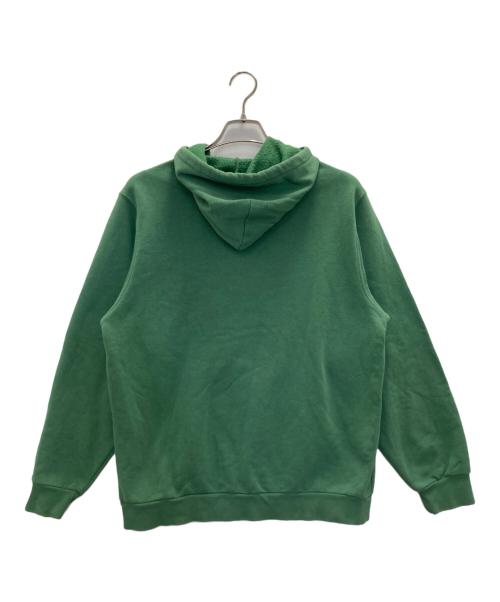 adidas（アディダス）adidas (アディダス) ロゴプリントパーカー グリーン サイズ:Lの古着・服飾アイテム