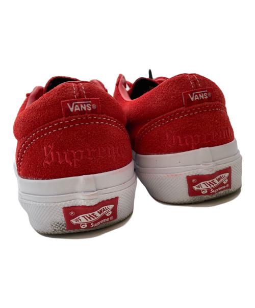 VANS（ヴァンズ）VANS (ヴァンズ) Supreme (シュプリーム) ローカットスニーカー レッド サイズ:24.5㎝の古着・服飾アイテム