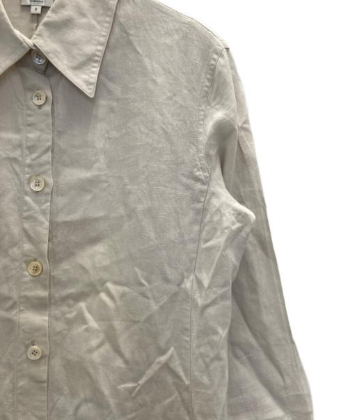 ARMANI COLLEZIONI（アルマーニ コレツィオーニ）ARMANI COLLEZIONI (アルマーニ コレツィオーニ) リネンシャツワンピース ベージュ サイズ:8の古着・服飾アイテム