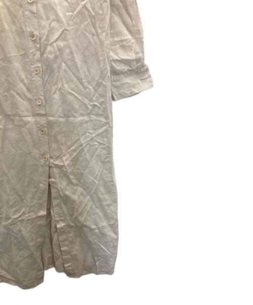 ARMANI COLLEZIONI（アルマーニ コレツィオーニ）ARMANI COLLEZIONI (アルマーニ コレツィオーニ) リネンシャツワンピース ベージュ サイズ:8の古着・服飾アイテム