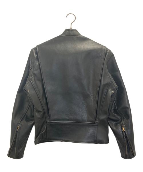 Aero LEATHER（エアロレザー）Aero LEATHER (エアロレザー) ホースハイドシングルライダースジャケット ブラック サイズ:34の古着・服飾アイテム