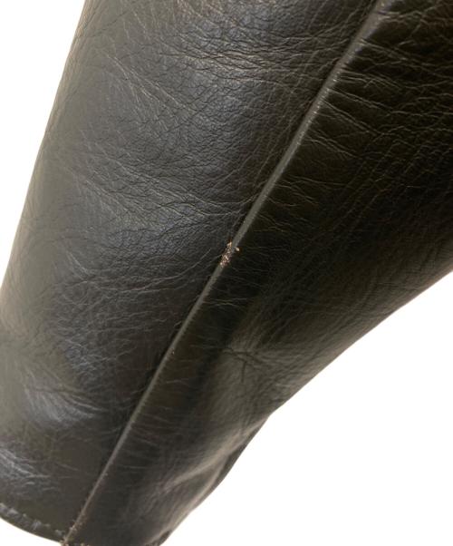 Aero LEATHER（エアロレザー）Aero LEATHER (エアロレザー) ホースハイドシングルライダースジャケット ブラック サイズ:34の古着・服飾アイテム
