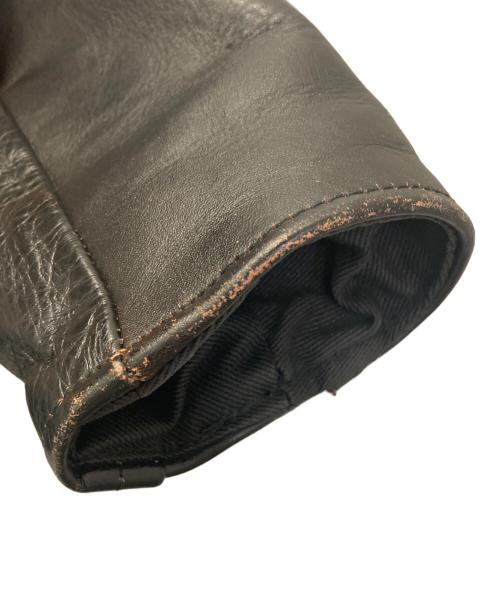 Aero LEATHER（エアロレザー）Aero LEATHER (エアロレザー) ホースハイドシングルライダースジャケット ブラック サイズ:34の古着・服飾アイテム