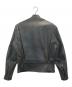 Aero LEATHER (エアロレザー) ホースハイドシングルライダースジャケット ブラック サイズ:34：60000円