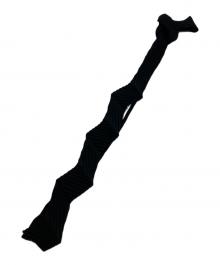 HOMME PLISSE ISSEY MIYAKE（オム プリッセ イッセイ ミヤケ）の古着「zigzag tie」｜ブラック