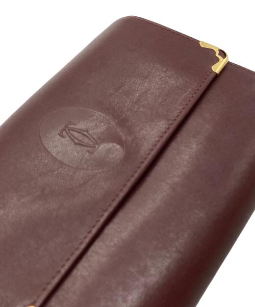 Cartier（カルティエ）Cartier (カルティエ) 3つ折り財布 ボルドーの古着・服飾アイテム