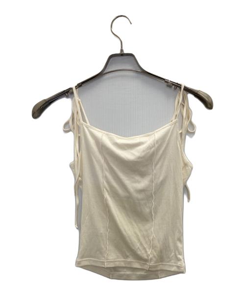 ANDMARY（アンドマリー）ANDMARY (アンドマリー) Sophia layered top ブラック×ベージュ サイズ:FREEの古着・服飾アイテム